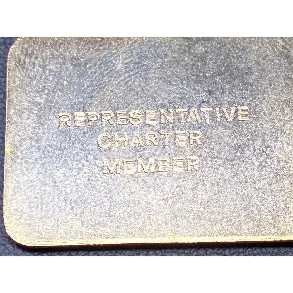 Vintage Avon Customer Club Keychain Red Enamel Representative Charter Member